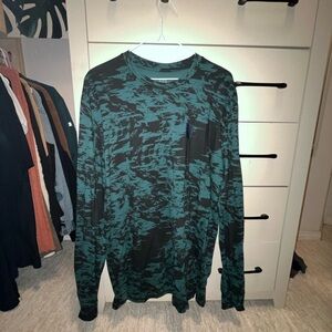 Topo Designs Teal and Black Shirt